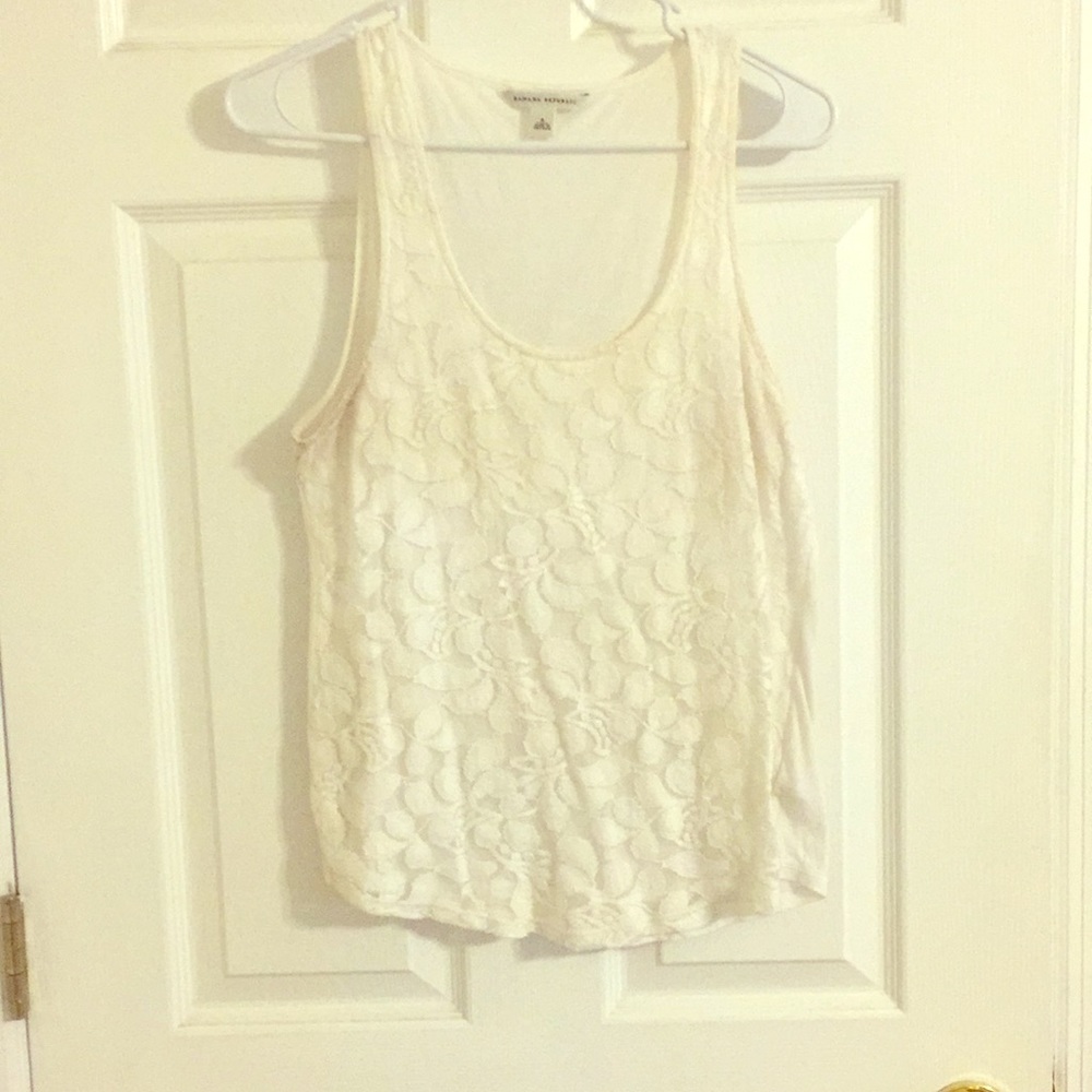 Lace Banana Republic tank top